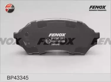 FENOX BP43345 Колодки торм.передние Ford AUSTRALIA LASER Hatchback (KN) 0299-0401 Ford AUSTRALIA LASER