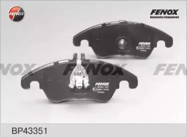 FENOX BP43351 Колодки торм. Mercedes W204,W212 (спорт) передние