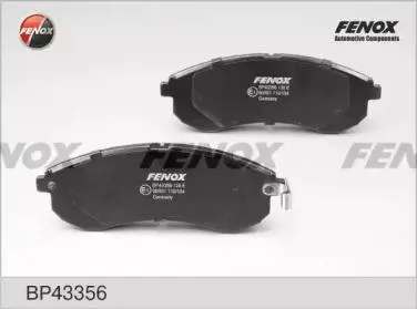 FENOX BP43356 Колодки торм.передние
