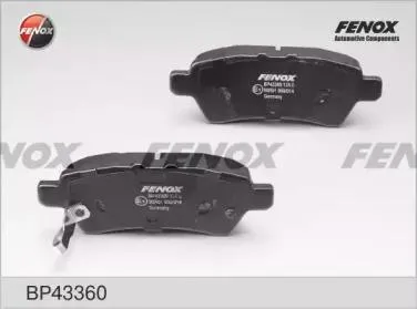FENOX BP43360 Колодки торм.задние Nissan Pathfinder 05- Navara 05- .