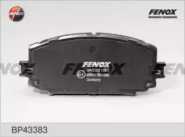 FENOX BP43383 Колодки Диск торм..перед.