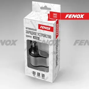 FENOX FAE2006 Автомобильная зарядка двойная  5.7*9.5 см FAE2006