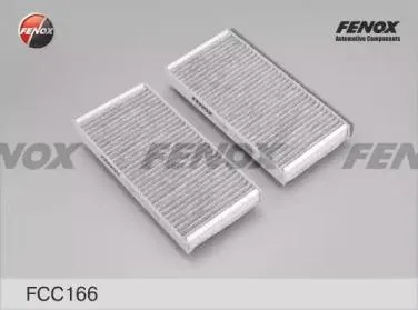 FENOX FCC166 Фильтр салона  Kia Rio  00- (упак.2шт.) угольный
