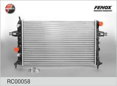 FENOX RC00058 Радиатор Opel Astra G 98- 1.4 AT (600x378x23паяный)