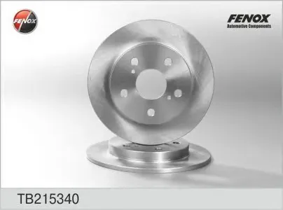 FENOX TB215340 Диск торм.задний Toyota Auris 1.41.6 VVTi 07>