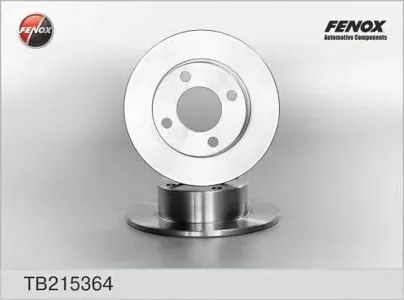 FENOX TB215364 Диск торм.задний Audi 8090100 1.6-1.9TD 86>
