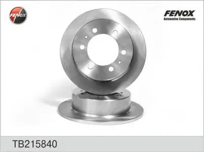 FENOX TB215840 Диск торм.задний Daewoo Korando Musso 2.0-2.9DTD 99>