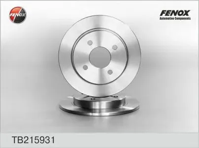 FENOX TB215931 Диск тормозной Ford Focus 1 98-04 задн.