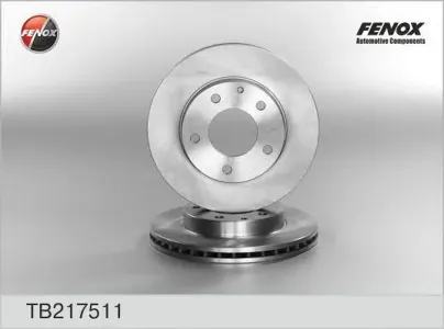 FENOX TB217511 Диск тормозной Mazda 626 92-, Xedos 6 92-, Premacy 99- Ford Probe 93-98 258*24*5, Передний
