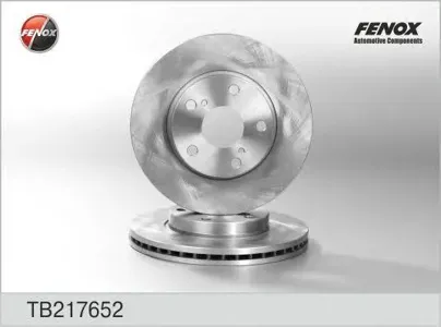FENOX TB217652 Диск торм.перед. Toyota Auris 1.4D-4D1.6VVTi 07>