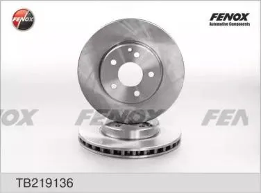 FENOX TB219136 Диск тормозной MB W211 03- передн.