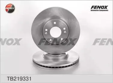 FENOX TB219331 Диск торм.перед. Hyundai i30 1.62.01.6D2.0D 07>