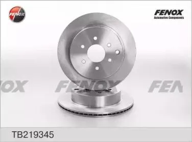 FENOX TB219345 Диск тормозной Nissan Pathfinder