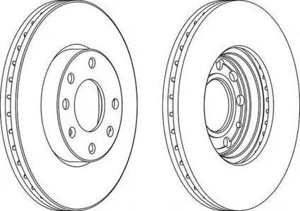FERODO DDF1041 Диск торм. Opel Astra G 1.2-2.0L