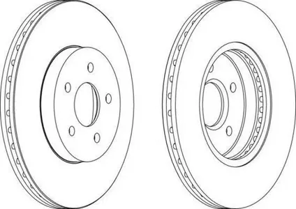 FERODO DDF1125 Диск торм. Ford Mondeo 1.8-2.5L 2000=>