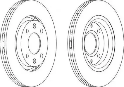 FERODO DDF1140 Диск тормозной C2 C4 Berlingo 307 206 др.