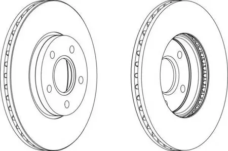 FERODO DDF1222 Диск тормозной Ford Focus Volvo V50 (03-)