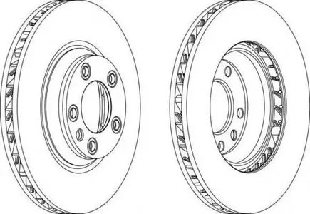 FERODO DDF1408RC1 Диск торм. прав.VW Touareg Audi Q7 Porsche Cayenne 2.5-6.0 2002=> (350x34)