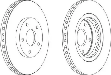 FERODO DDF1589 Диск тормозной Qashqai X-Trail