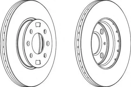 FERODO DDF1603 Диск торм передн