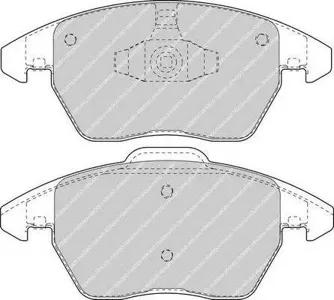 FERODO FDB1728 Колодки торм.передние =1030 10=FO608881 Citroen C4, Peugeot 307 2.0iHDi 03>