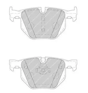 FERODO FDB1748 Колодки торм.задние =381 60 BMW E60 2.0i-4.5i3.0D 03>