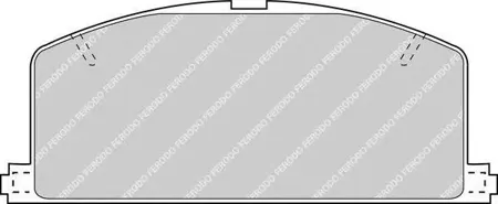 FERODO FDB308 Колодки торм.передние Toyota Camry 1.8-2.0D 82-88 Carina 1.6-2.0D 83-93