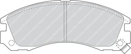 FERODO FDB765 Колодки торм.передние =354 02=572370B Mitsubishi Galant 2.02.52.4GDi 89>L200 2.5DTD 96>