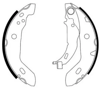FERODO FSB569 Колодки торм.барабанные =4421.00=657SBS Mercedes W168 A-class 1.4-1.7CDi 97>