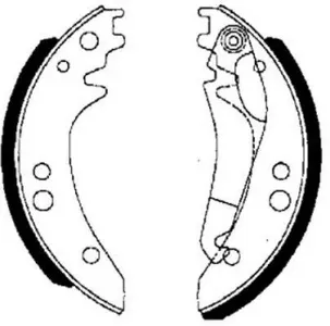 FERODO FSB615 Колодки торм.барабанные =4136.00 [6014300622] Mercedes 601602 208-309D 77-95