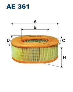 FILTRON AE361 Воздушный фильтр 93x245x139 Hatz Engines