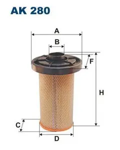 FILTRON AK280 Воздушный фильтр Peugeot J5 2.5DTD 81>, Citroen C25 2.5DTD 81-94
