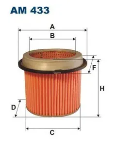 FILTRON AM433 Воздушный фильтр Mitsubishi Colt 1.51.61.8 <92, Hyndai Lantra 1.5-1.8 <95