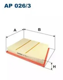 FILTRON AP0263 Воздушный фильтр 292x 211,5x45