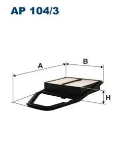 FILTRON AP1043 Воздушный фильтр Honda Civic VII 1.7 01-05