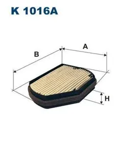 FILTRON K1016A Фильтр салона Mercedes W202,208,210 с актив.углем