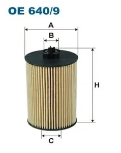 FILTRON OE6409 Фильтр масляный (вставка ЭКО без метал.эл.)