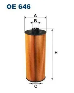 FILTRON OE646 Фильтр масляный картридж