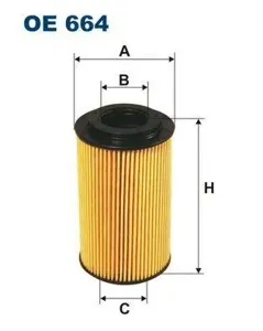 FILTRON OE664 Фильтр масляный Porsche 911 3.4i Carrera 97>Boxster 2.5i 96>Boxster S 2.7i3.2i 24V