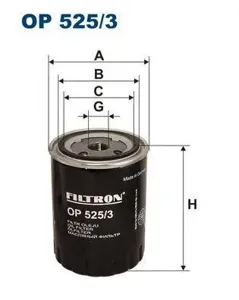 FILTRON OP5253 Фильтр масляный Seat Cordoba Ibiza 1.9TDi, VW Golf III 1.9TDi <97