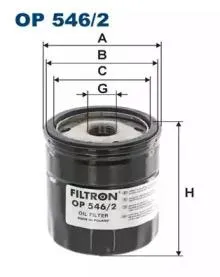 FILTRON OP5462 Фильтр масляный Citroen XsaraXantia 1.9D2.0iHDi, Peugeot 106-807 1.1i-2.1TD 96>
