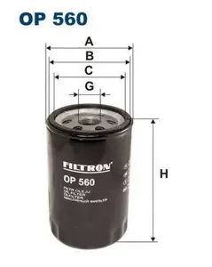 FILTRON OP560 Фильтр масляный VW T3 1.92.1 <92