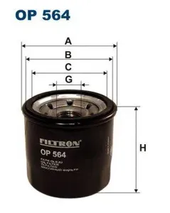 FILTRON OP564 Фильтр масляный Suzuki SwiftBaleno 1.0-1.6 83>