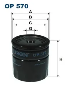 FILTRON OP570 Фильтр масляный H85 D76.5 M18x1.5 Opel Ascona Astra Omega Kadett Vectra 1.3-3.0i 85>