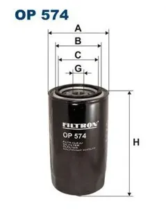 FILTRON OP574 Фильтр масляный VW TR 2.42.5 90-03