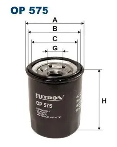 FILTRON OP575 Фильтр масляный Mitsubishi Colt 1.11.31.5 04>, Honda Accord 2.0i2.4i 08>