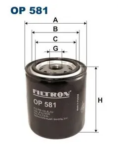 FILTRON OP581 Фильтр масляный Nissan Subaru