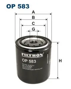 FILTRON OP583 Фильтр масляный Suzuki Vitara 1.6, Toyota Camry FF 1.8i2.0i Carina FF 1.51.6i1.8i 88-05