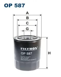 FILTRON OP587 Фильтр масляный Mitsubishi Colt 1.8Galant 2.0TD1.8TDLancer 1.8D 86>