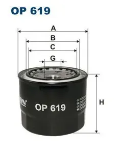 FILTRON OP619 Фильтр масляный корпусной